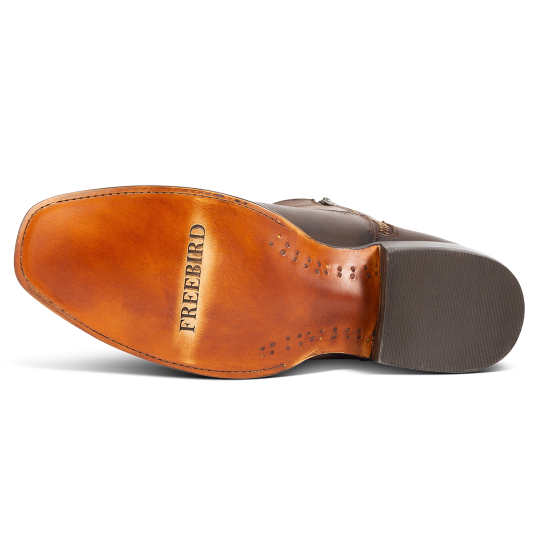 Mens leather 2025 soled boots