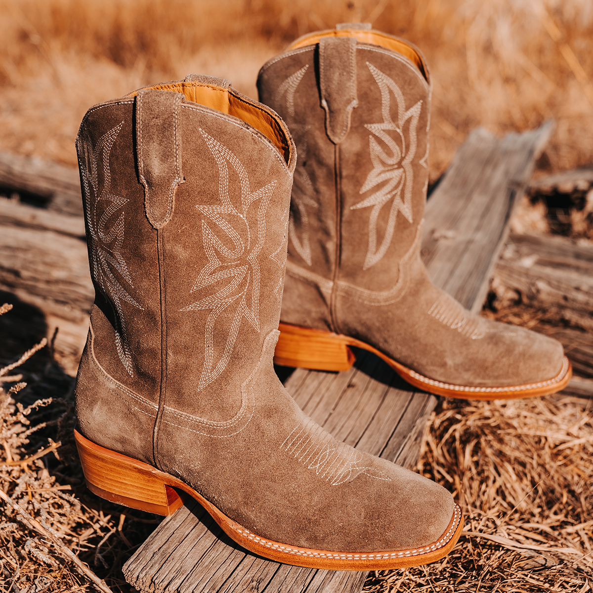 Square toe suede boots best sale
