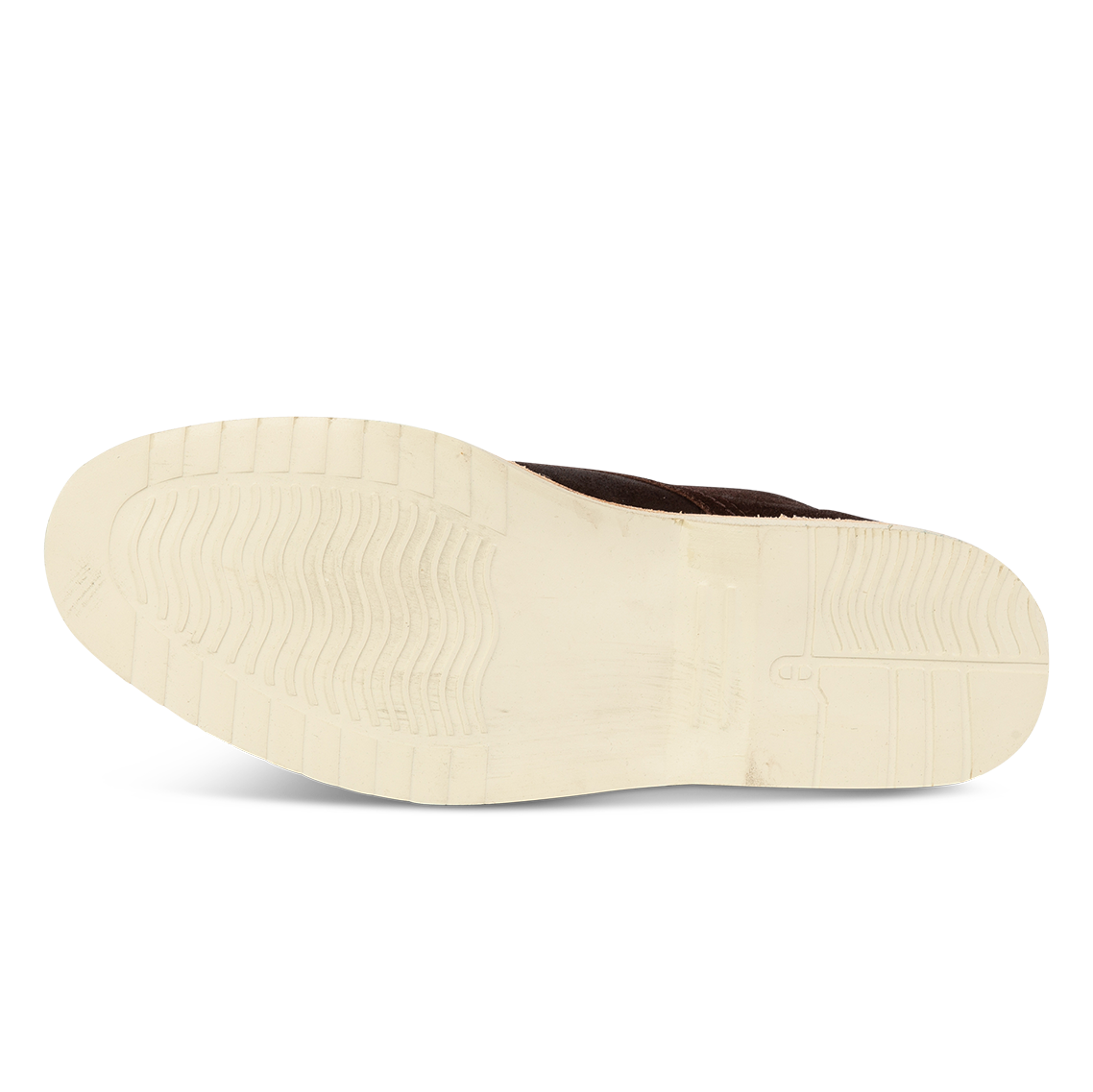 Rubber sole on FREEBIRD men's Wheeler brown suede shoe