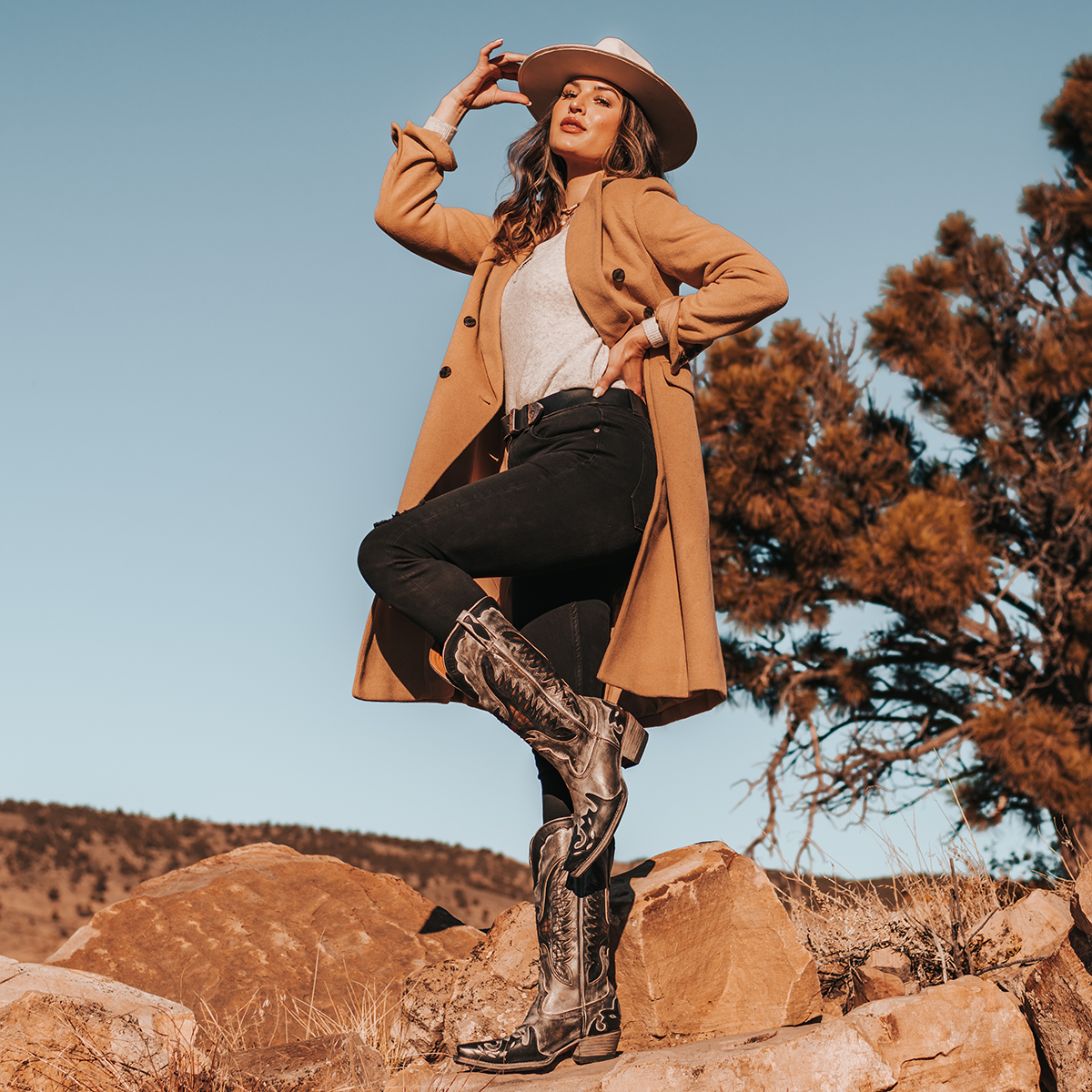 FREEBIRD women's Willie ice multi leather western boot with textured design, stitch detailing, and snip toe construction lifestyle