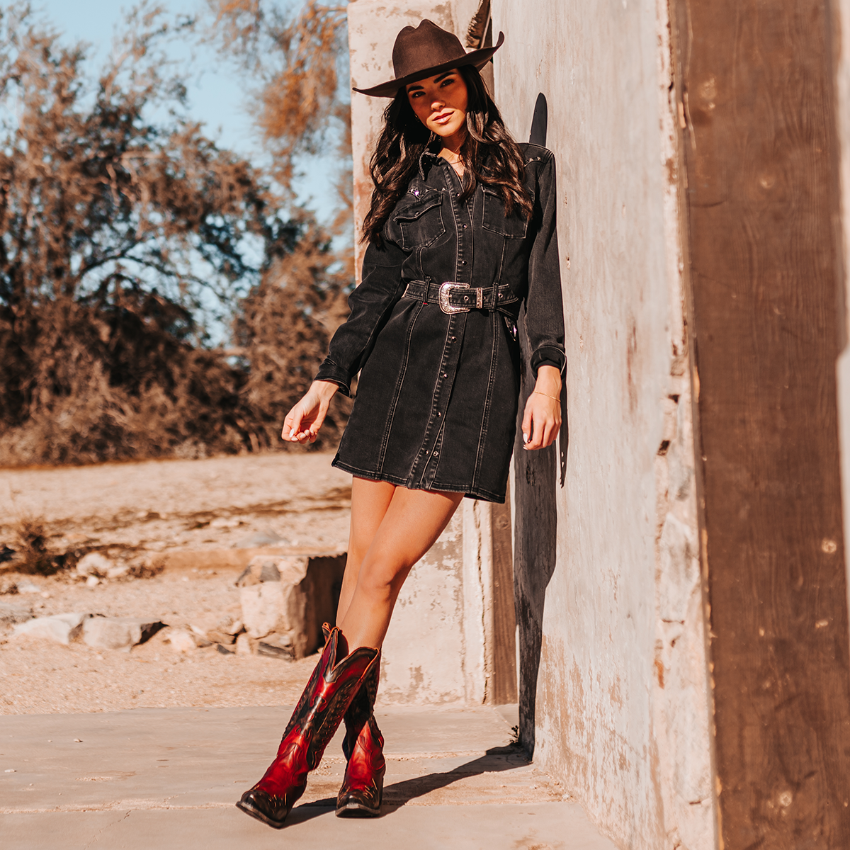 FREEBIRD women's Willie red multi leather western boot with textured design, stitch detailing, and snip toe construction