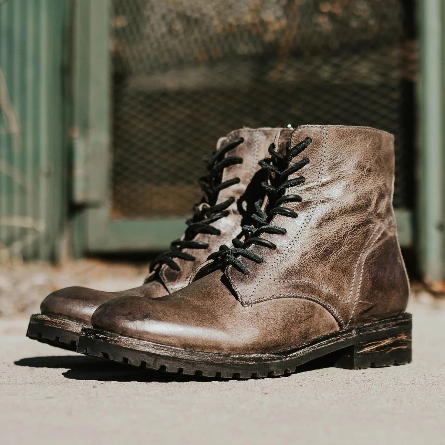 FREEBIRD men's Jax stone leather lace up workman style boot