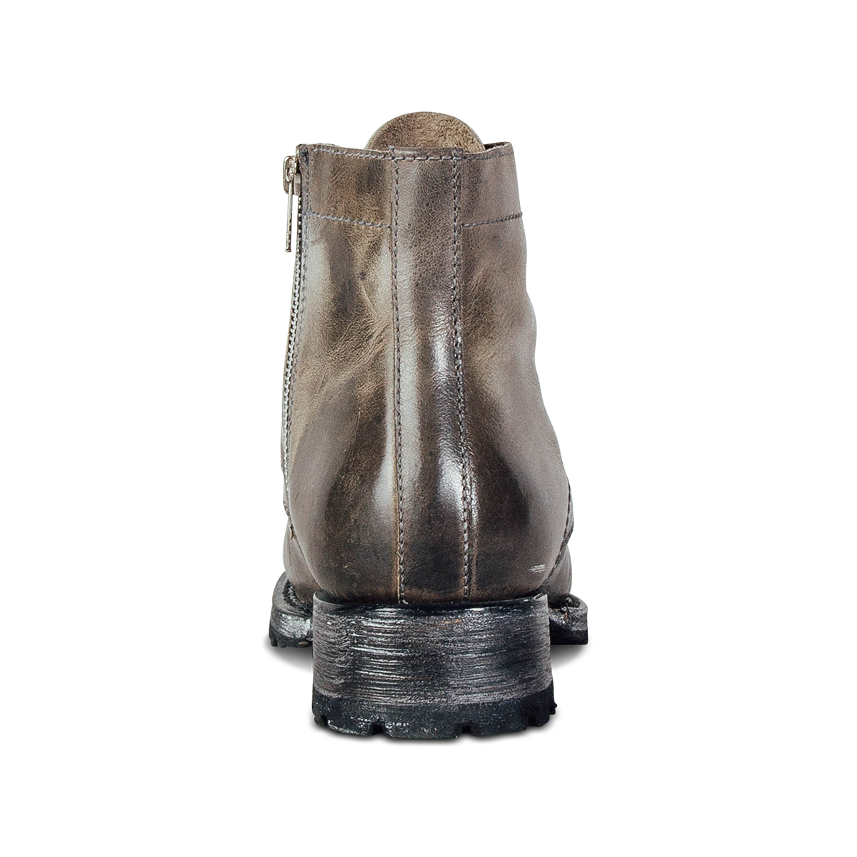 Back view showing leather construction on FREEBIRD men's Knight stone boot