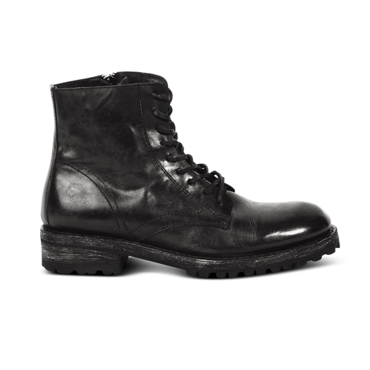 FREEBIRD men's Jax black leather lace up workman style boot