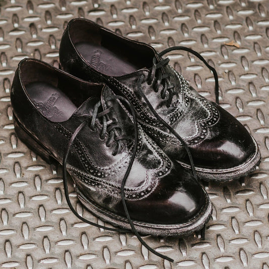FREEBIRD men’s Felix black leather wingtip oxford shoe